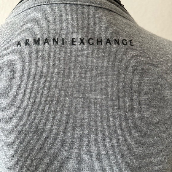 Armani Exchange Men's Grey and BlackJacket, Zip Un. Cotton. Size L - Picture 5 of 12